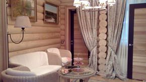 деревянный дом из оцилиндрованного бревна
